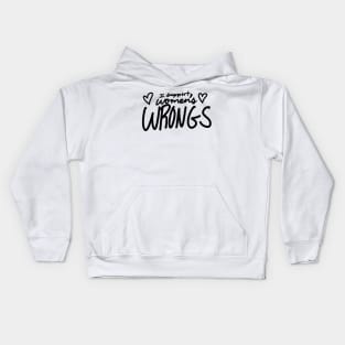 Women’s wrongs v2 Kids Hoodie